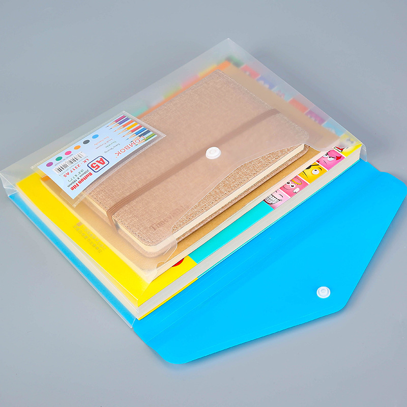 Túi đựng thông tin trong suốt A5 Multi-Big A5 có thể in, bán buôn, pp./pvc