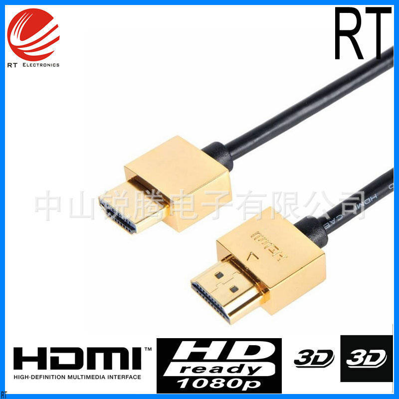 中山工廠細線超細HDMI線糖果線4K 2160P，slim hdmi CABLE 批量