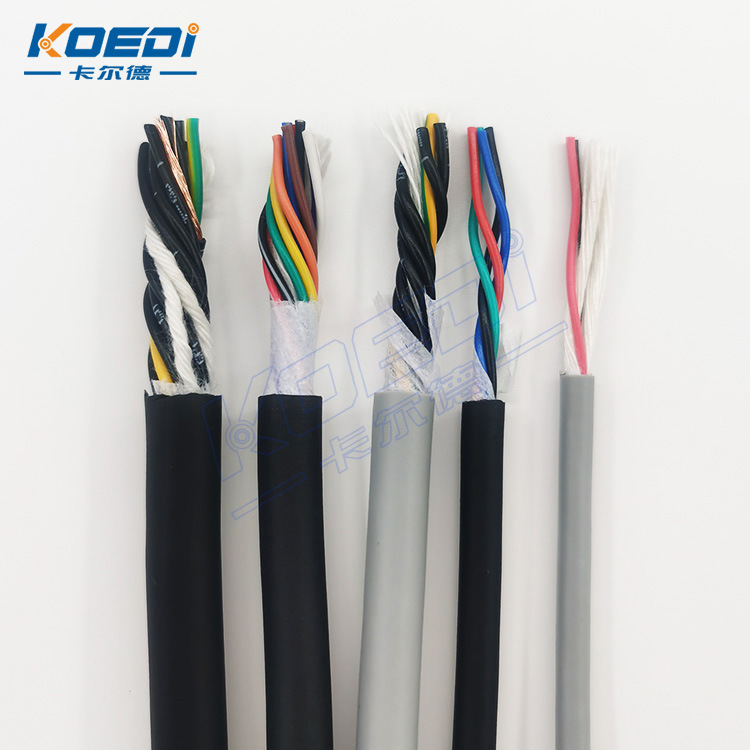Dòng cáp điều khiển mềm điện 2- 50chip RVV Một sợi dây kéo nhẹ nhàng bằng đồng 0.3mm