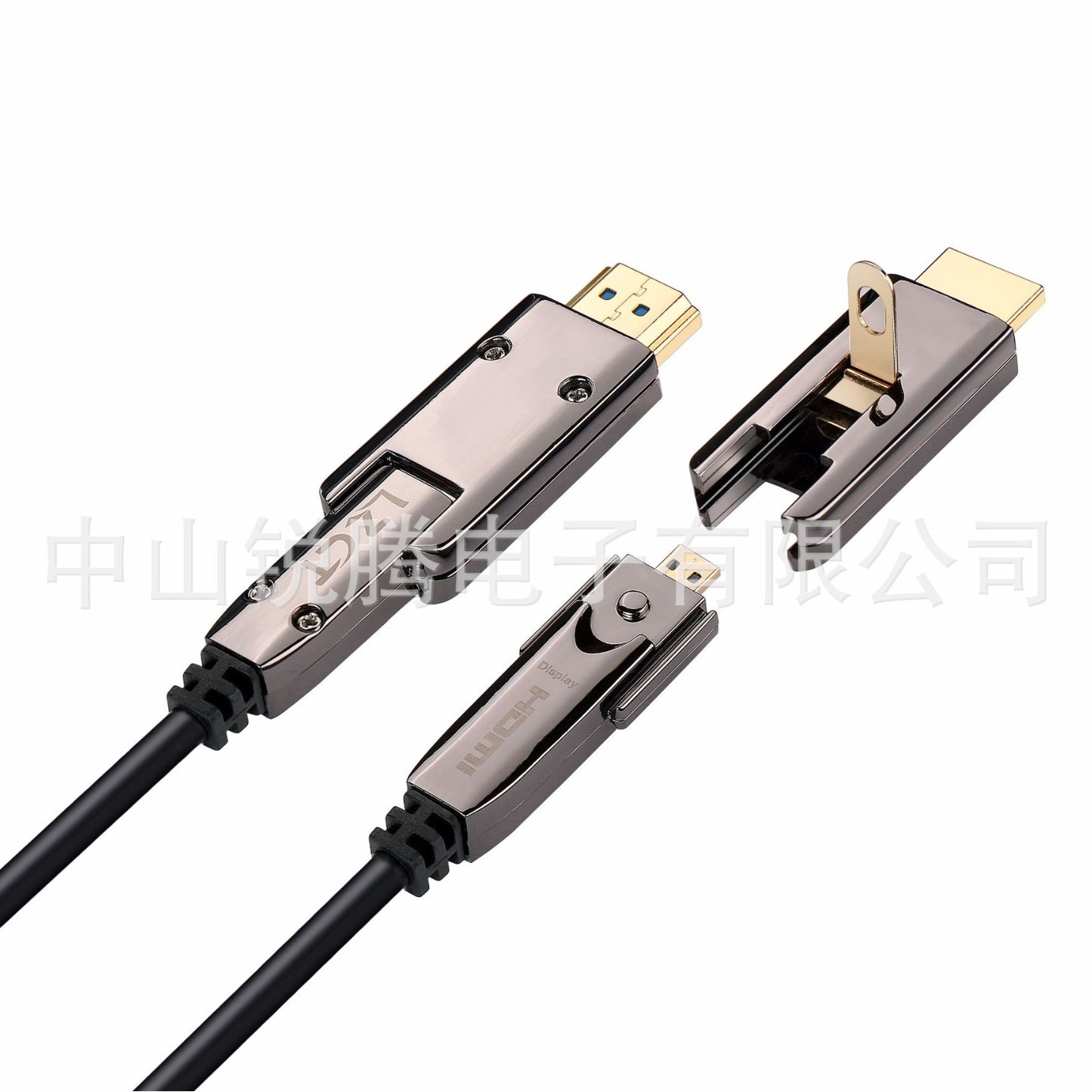 HDMI 섬유 광학 HDMI 사회는 Hdmi 2.0 버전 4K60HZ 텔레비젼 PS5 연결 영사기 고해상을 증명했습니다