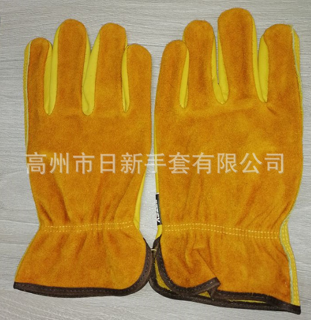 High State factory supplies RX5005 front + second-floor cow-skin driver gardening gloves.