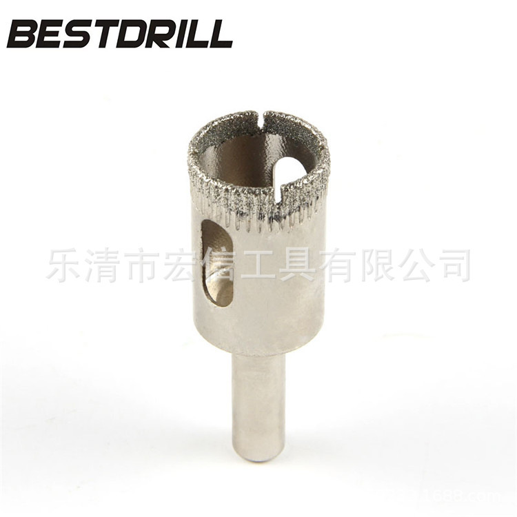 The factory's straight for diamond glass drills, glass openings, tiles, marble openings.