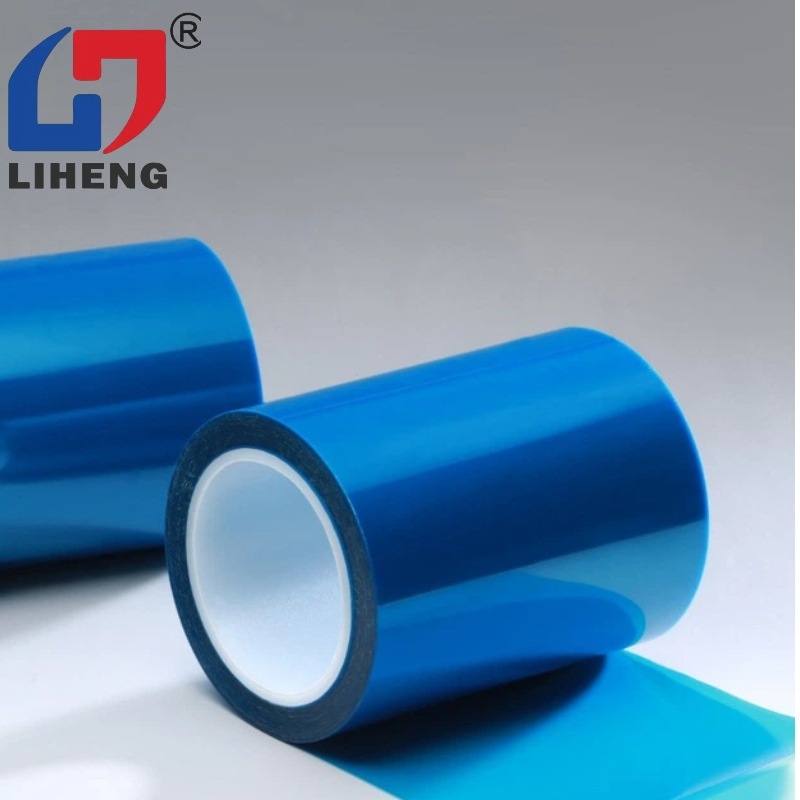 PET single layer of blue silicone protection membrane.