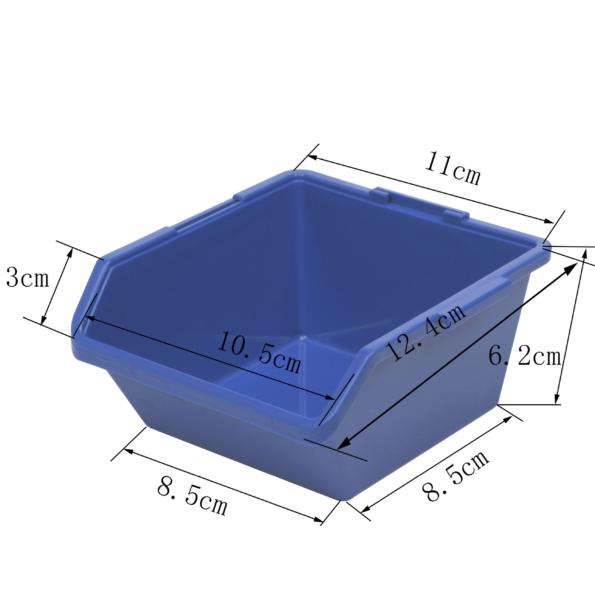 Plant supply funnel box component cap (red/blue medium)