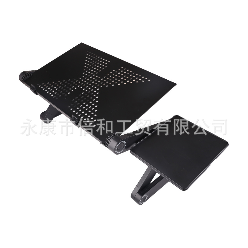 Lazy on the bed with a mouse pad, an aluminum alloy folding laptop table, much more and more favourable.