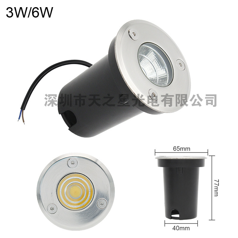 Cross-border heat sales of COB burial light 3w6w7w10w, off-site light for 12V Park Square.