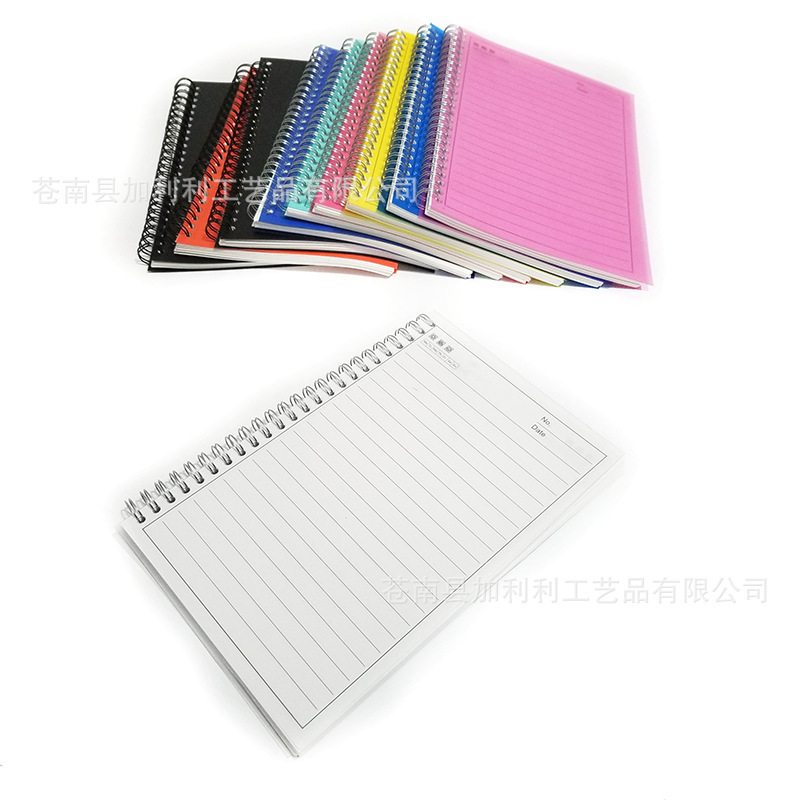 A5 short-ring-in-the-box blank-point grid-lined student stationery book.