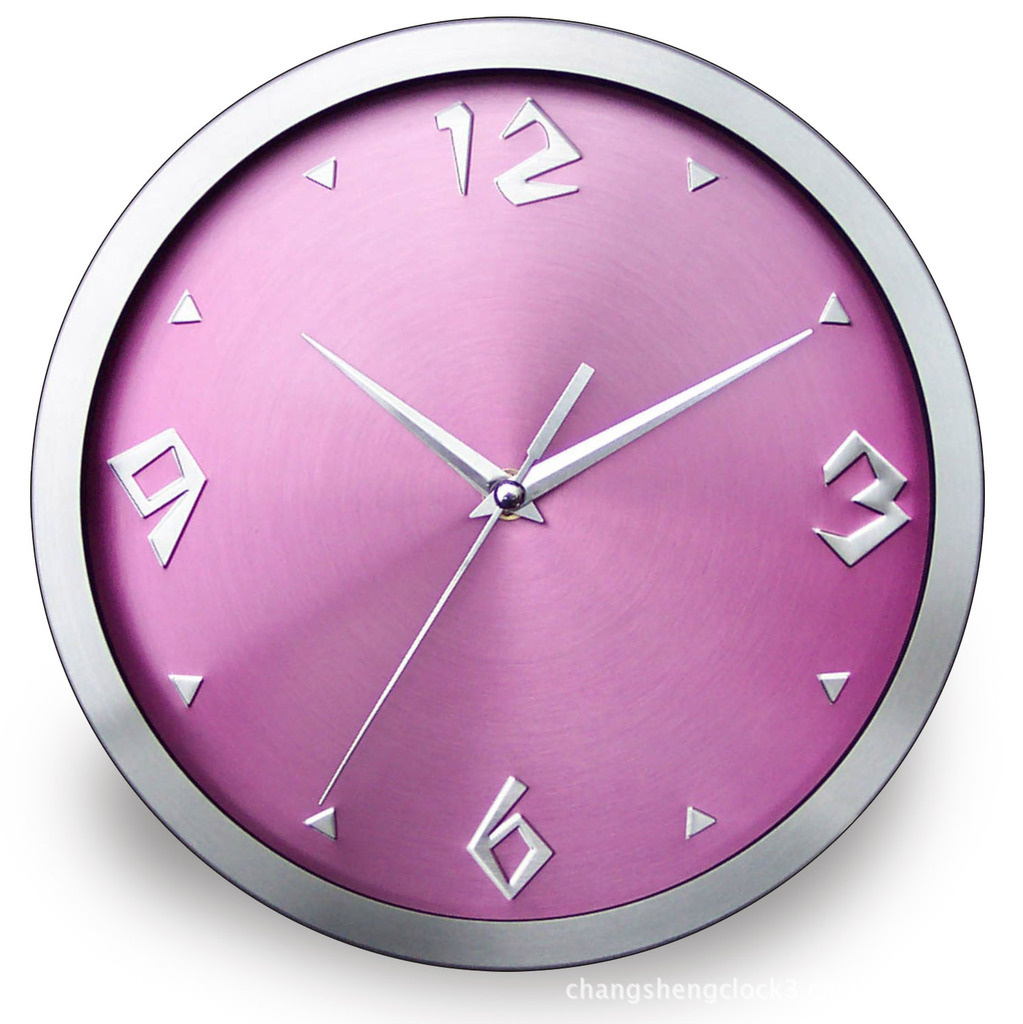 Wall clock Aluminium hanger/ Gift Bell/ Brief Fashion stainless steel wall clock