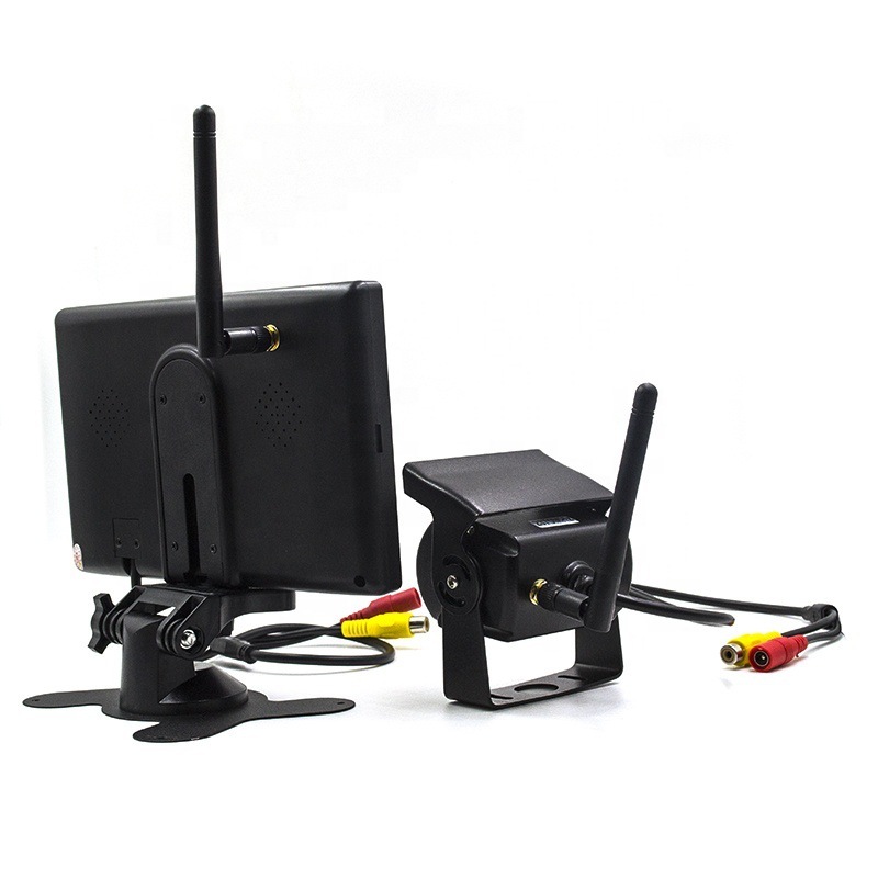 7-inch wireless monitor with a bus wireless back-up image 2.4G transceiver high-clean truck camera