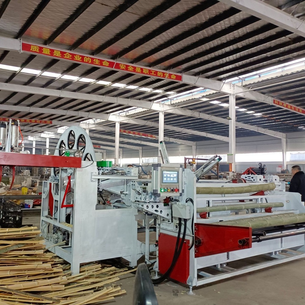 All-automatic large-scale smart break-up bamboo machine equipment specializing in bamboo-based equipment