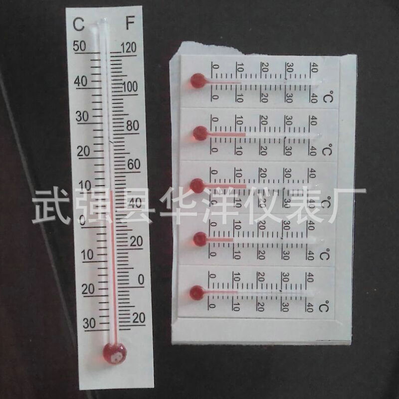 廠家供應 紙籤溫度計 不乾膠溫度計 工藝品溫度計 紙牌溫度計