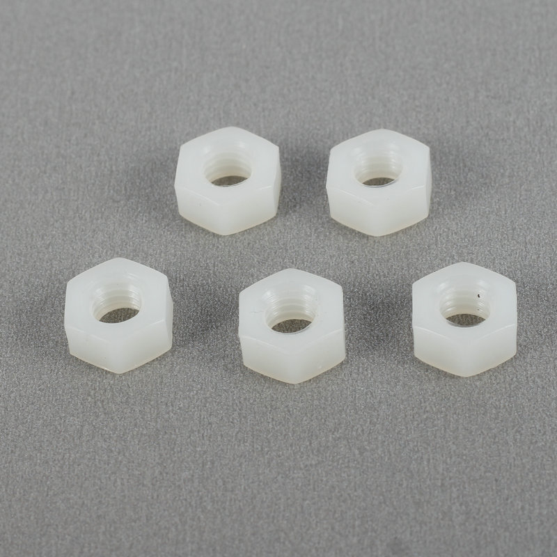 ถั่วพลาสติกเนลอน หมวกสกรูหกเหลี่ยม ถั่วไนลอน เส้นผ่าศูนย์กลาง M2-M20m m