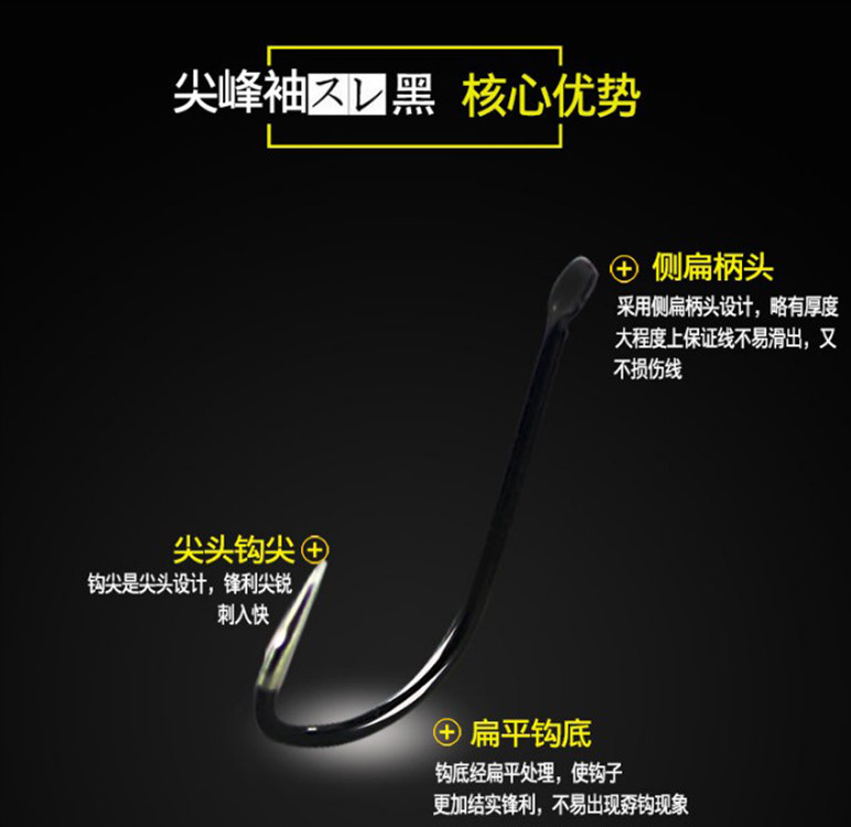 Cái móc màu đen chỉ, không móc, móc, móc.