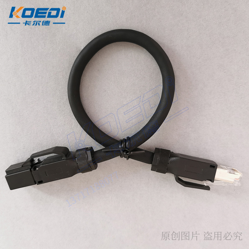 Wireline RJ45 ด้วยหมวกและหมวก อะลูมิเนียมทอผ้า 85% จากหลักอุตสาหกรรมหลัก 8 สายเอเทอร์เน็ต