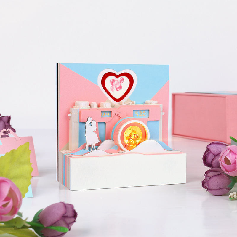 Sign 3d 3d in the name of love and send a girl's creative gift to Valentine's Day.