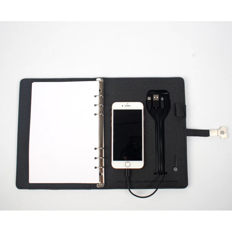 Multifunctional Wireless Notebook sub-page commercial gift package UCD mobile power