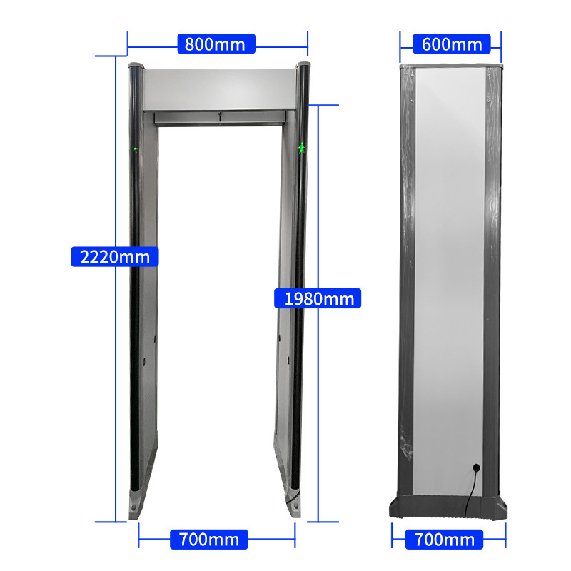 The plant's 33rd sector passes through metal detection gate 199, high sensitivity metal security door.