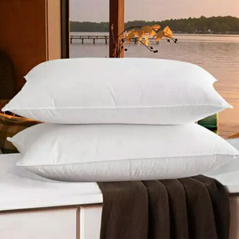 The manufacturer distributes white all-comfort pillows.