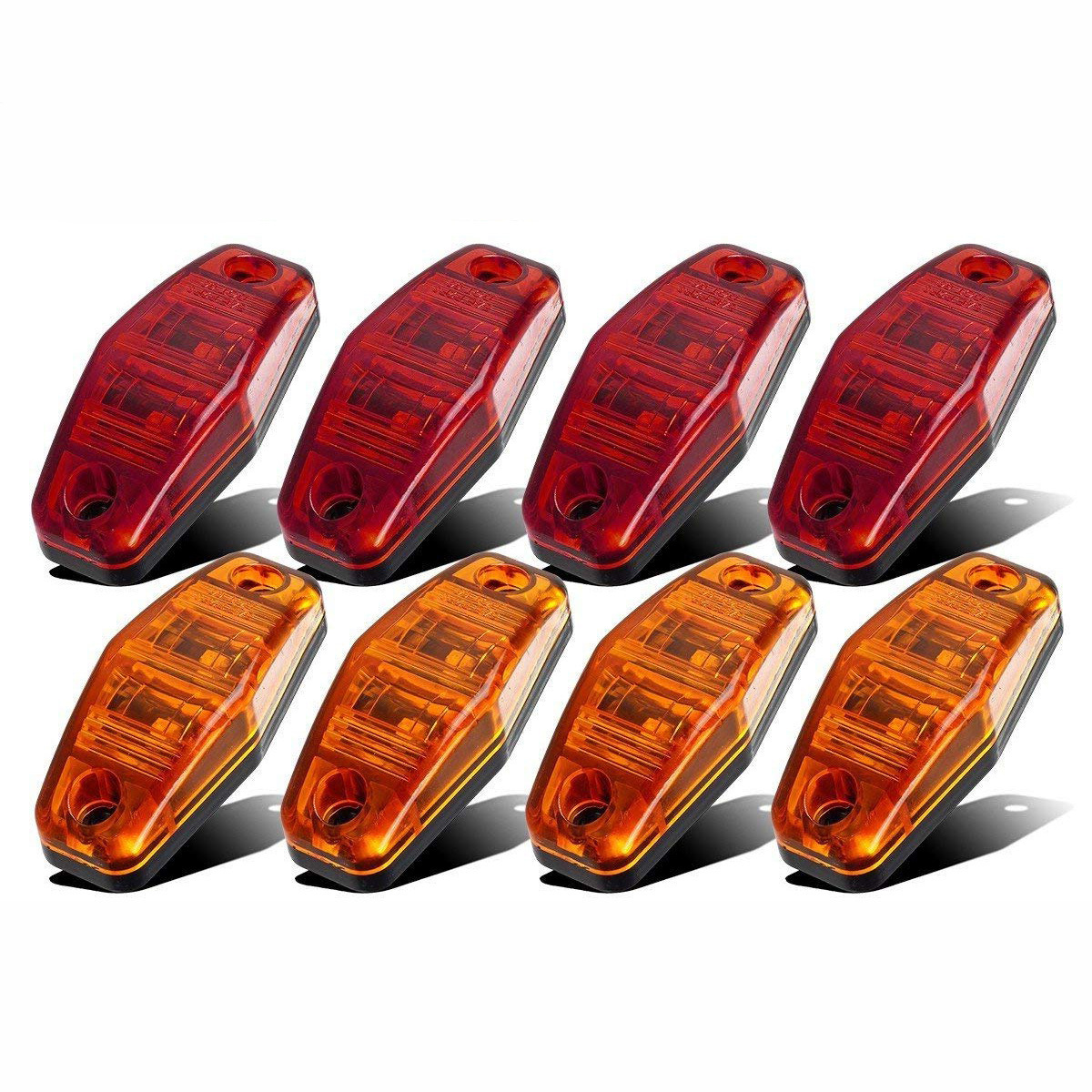 Eight sets of 3.2-inch 3-LED truck taillights.