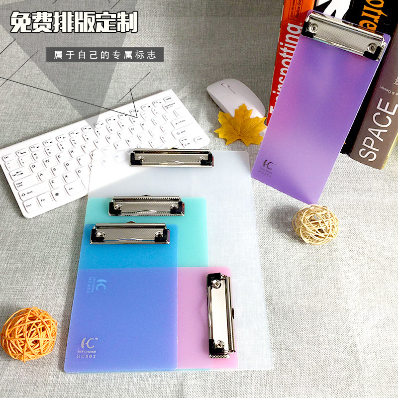 Bảng tập tin A5, sách nhựa PVC ký sinh viên bản đồ trình đơn bảng, văn phòng tùy chỉnh