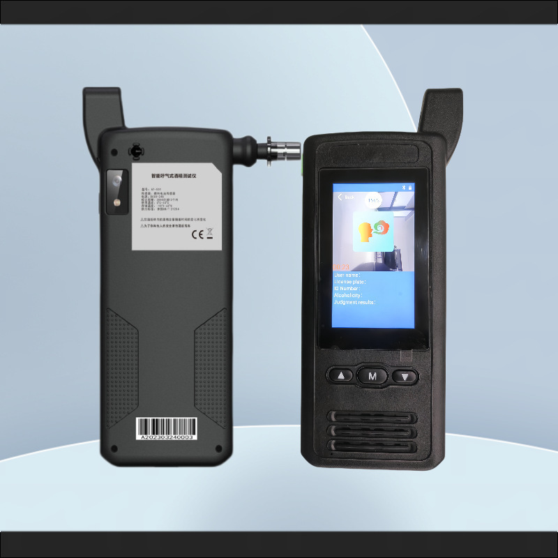 The high-quality smart alcohol tester connects the print data to a portable drive safety check.