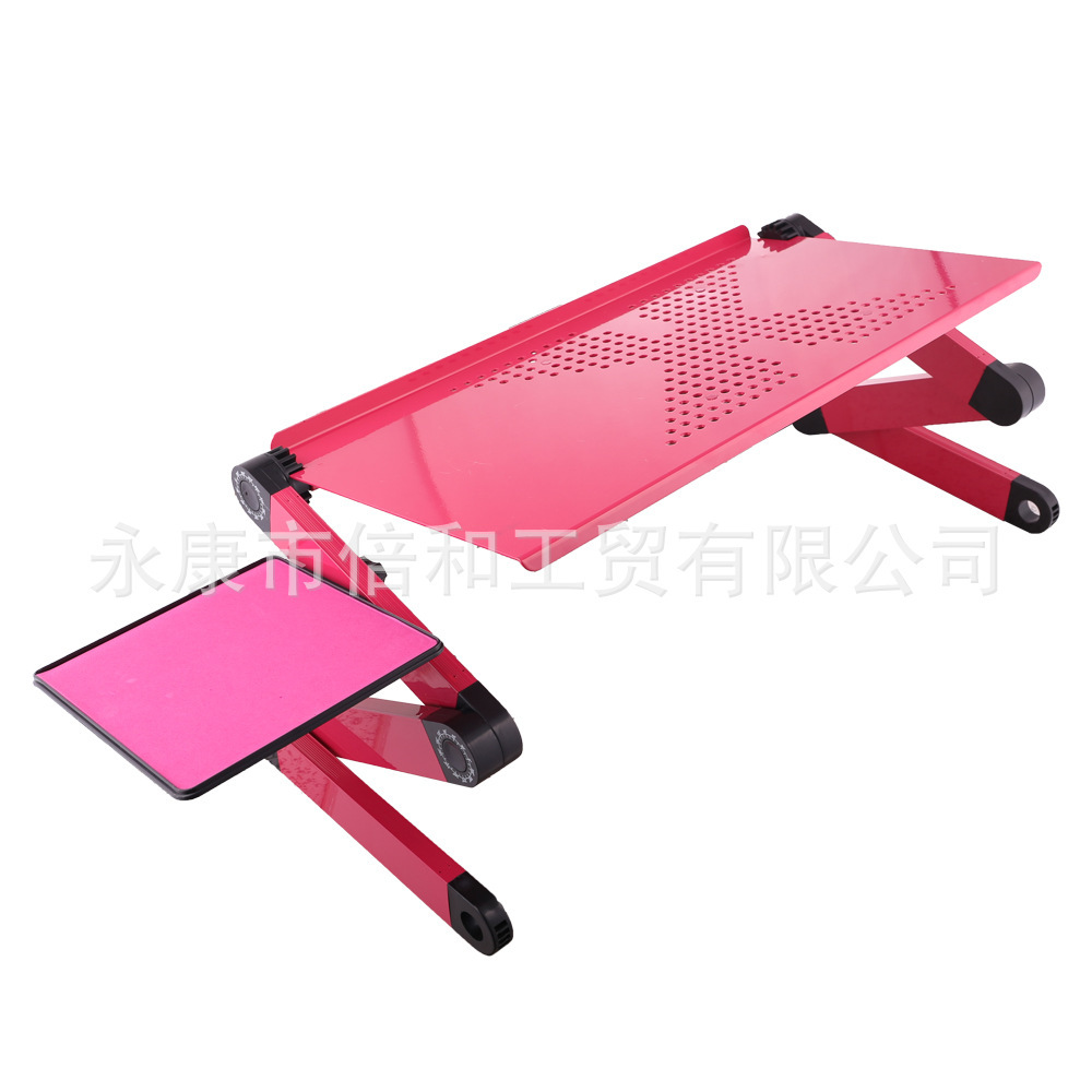 Folding laptop table for aluminum alloy fans