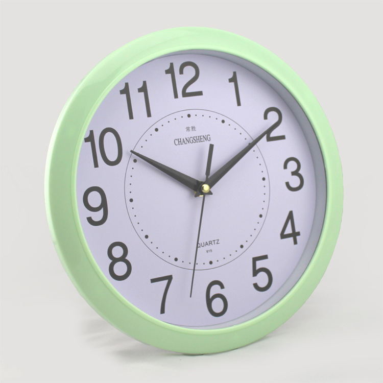 29 cm to print logo, plastic stone, foreign trade export gift clock.