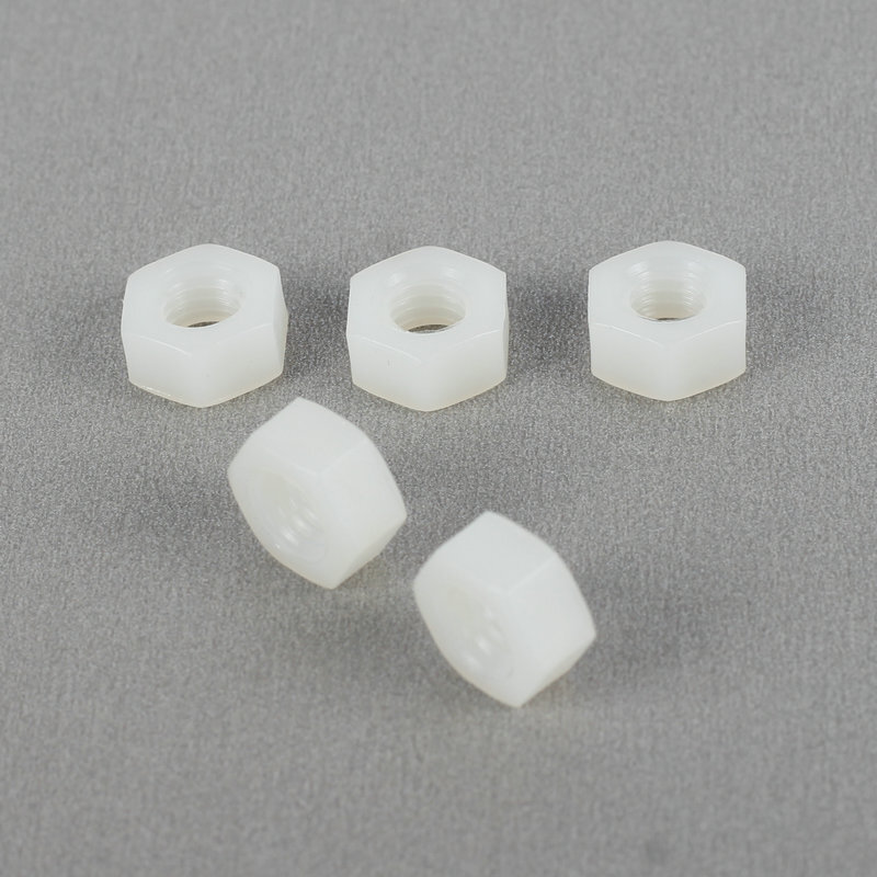 ถั่วพลาสติกเนลอน หมวกสกรูหกเหลี่ยม ถั่วไนลอน เส้นผ่าศูนย์กลาง M2-M20m m