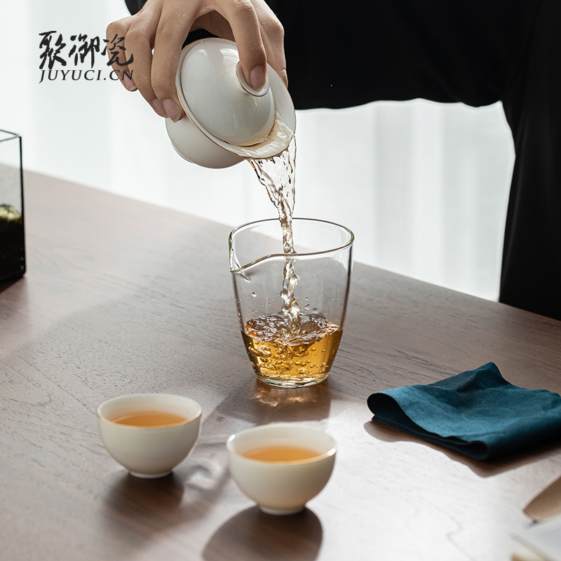 Kung Fu Tea 세트의 부대와 차 상점에서 선물로 로고를 인쇄하는 차 장비