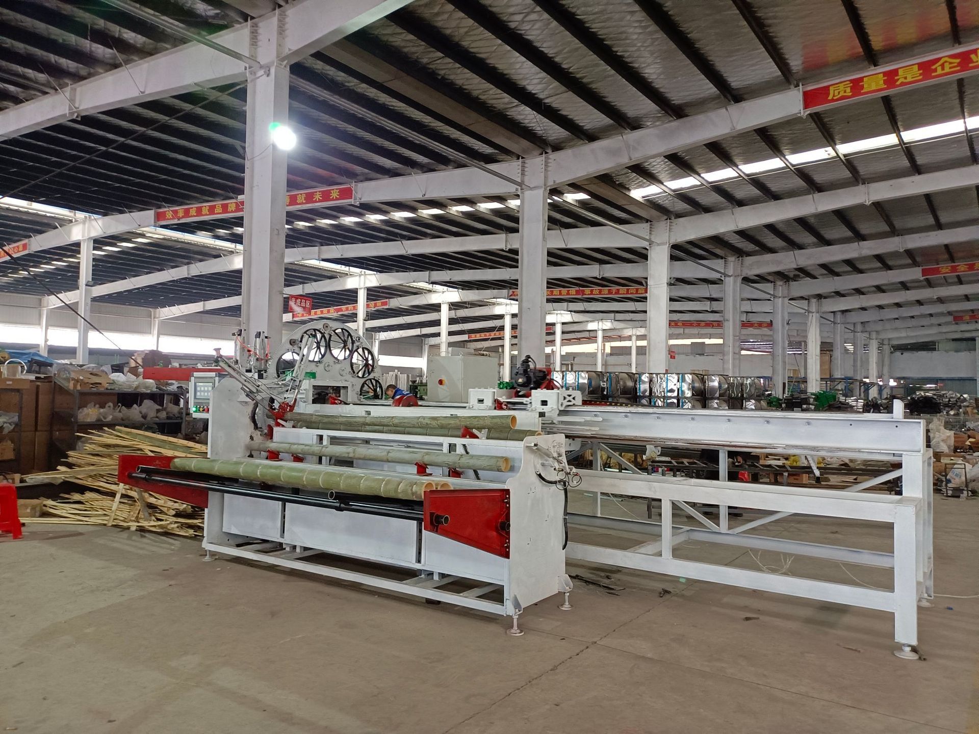 All-automatic large-scale smart break-up bamboo machine equipment specializing in bamboo-based equipment