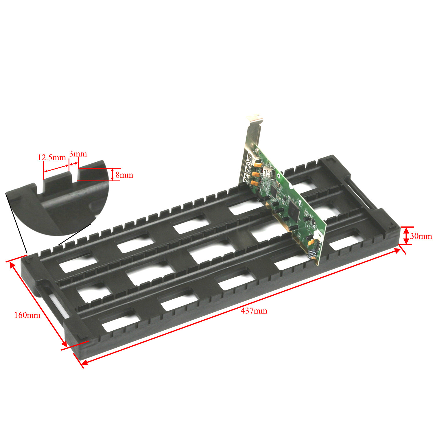 The PCB board is provided by a stripe manufacturer.