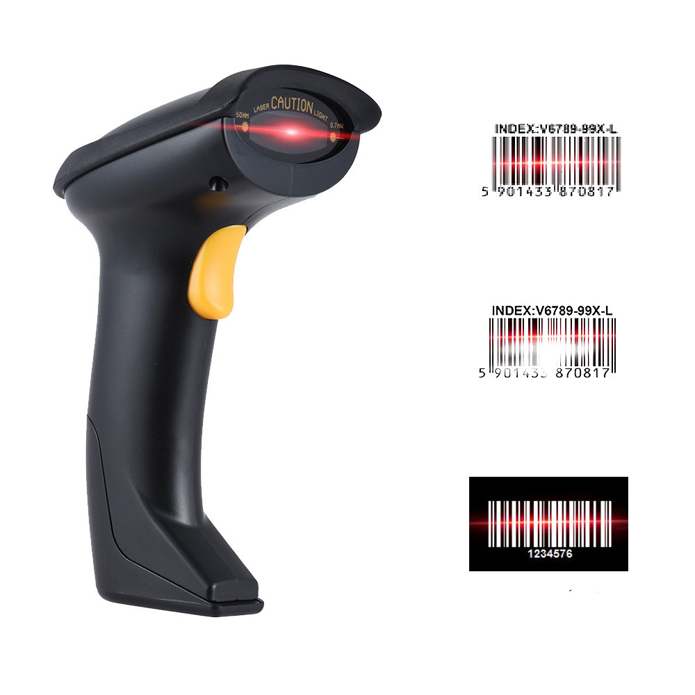 LM710CCD red light bluetooth scanner supports mobile phone screens, print bar codes, high-speed decoding.