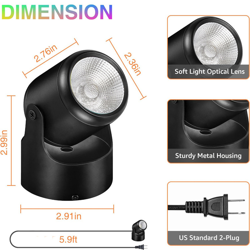 Remote-controlled light-to-light thermolight desktop decorating plant background wall ejection lamps in new rooms across borders