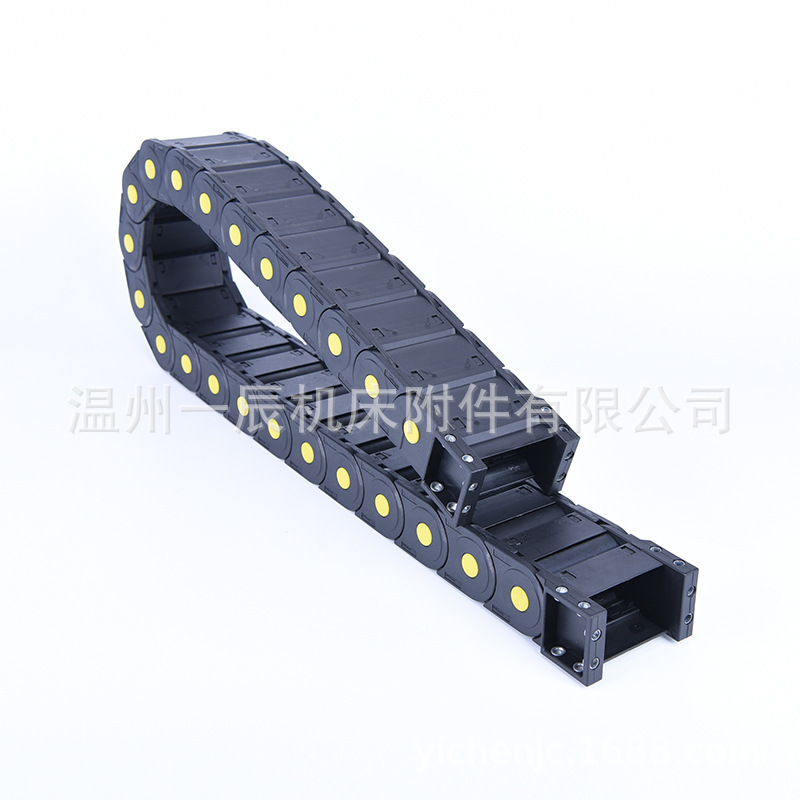 Cash supply H30Q.K Yellow Point closed on both sides of the 30*25-77 tank chain nylon tow chain