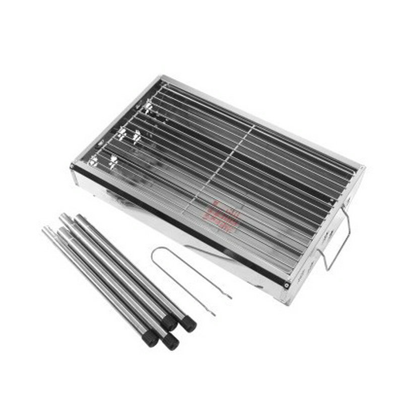 Barbecue barbeque factory supplies stainless steel hand-held roaster camper picnic