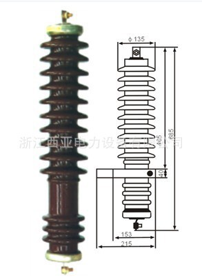 Direct sale of export ceramic Y5C-33KV, Y10C-33KV zinc oxide shield for Western Asia