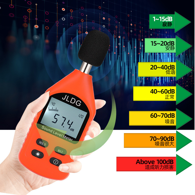 JD-118 Precision Depot, high-precision digital noise meters, environmental detection mini-precision noise meters.