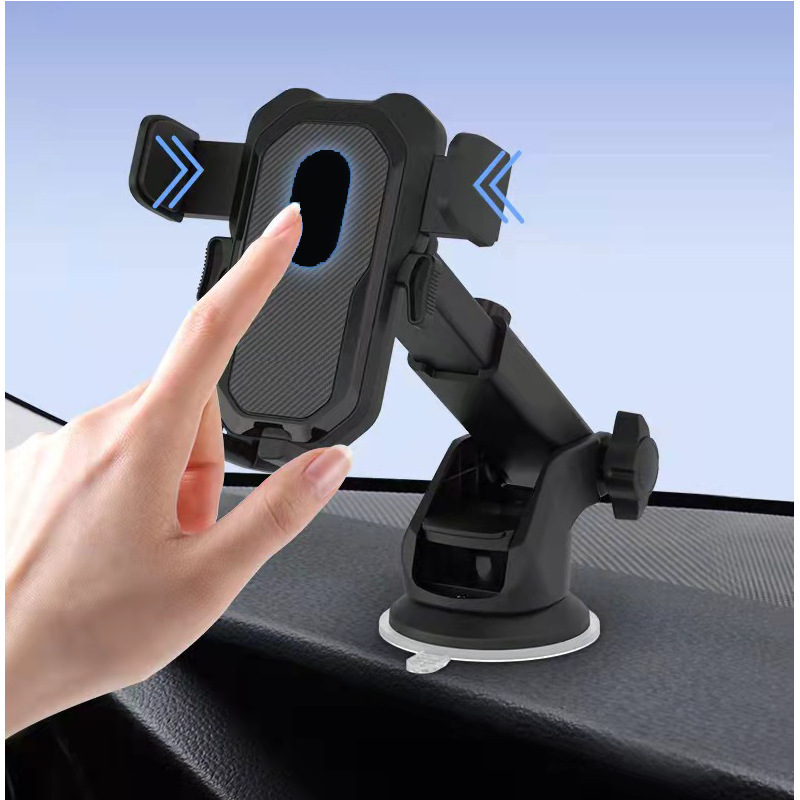 Auto-lock mobile phone support vehicle air-conditioner windway navigation cell phone support