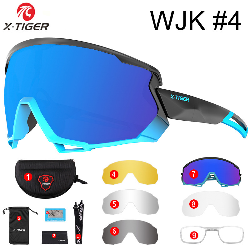 x-tiger Cross-border 5-glass cycling cycling glasses for outdoor sports mirrors for men and women