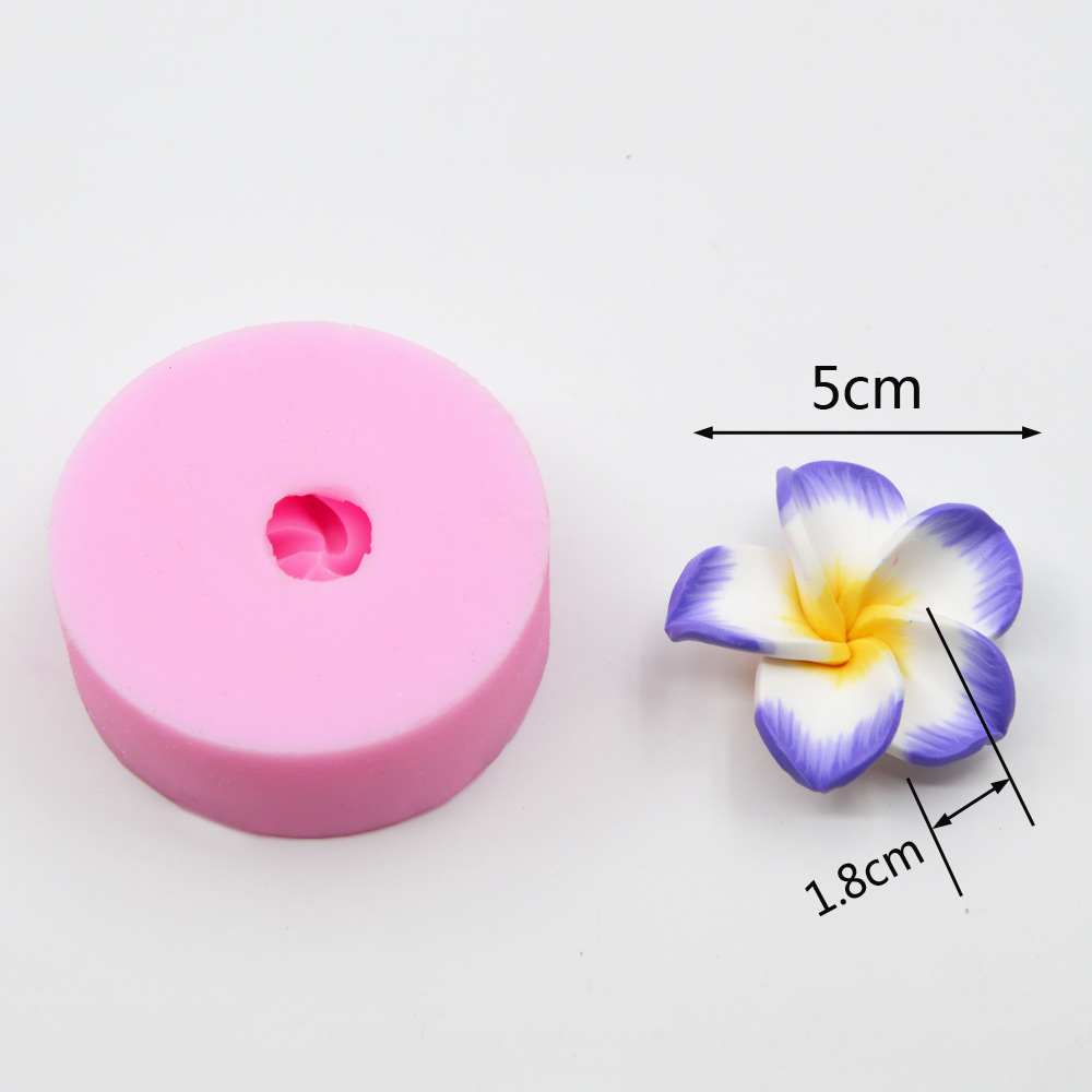 The sugar cake mold, the four-leaved flowers, the sugar silicone mold, the chocolate model F001.