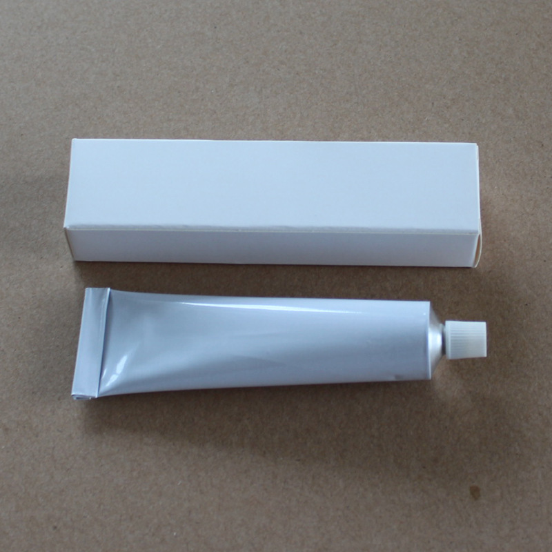 Wholesale of small white box white card paper folding small packagings for small parts in spot silicone toothpaste tubes