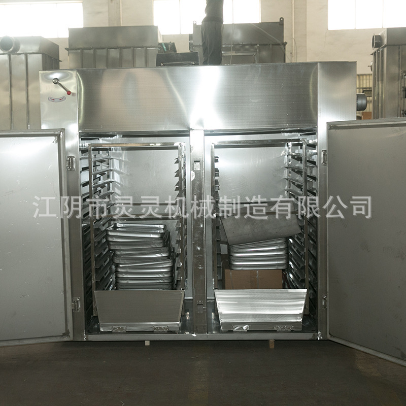 Plant supplies hot wind cycle ovens, food dryers, electric heating, two hot wind cycle industrial ovens.