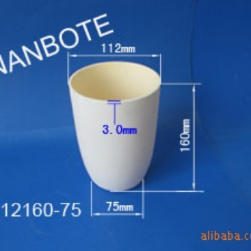 现货供应 专业生产99瓷高纯耐高温坩埚刚玉坩埚圆柱形氧化铝坩埚
