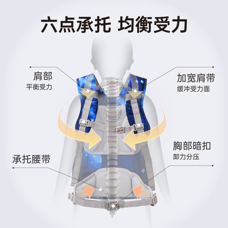 URIXEL 2023 túi học sinh trung học dành cho nam nữ cao cấp trong trường tiểu học với đốt sống cột sống