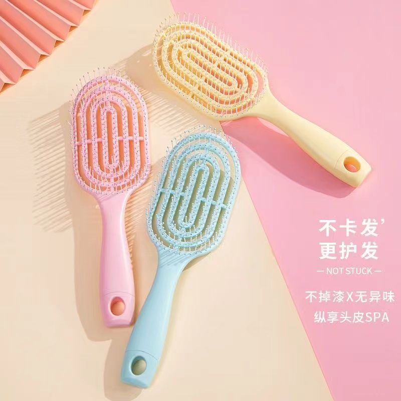 New Macalon Bone Bone Bone, ins long-stamped, big-brushed, musketed, cosmopolitan red massage comb.