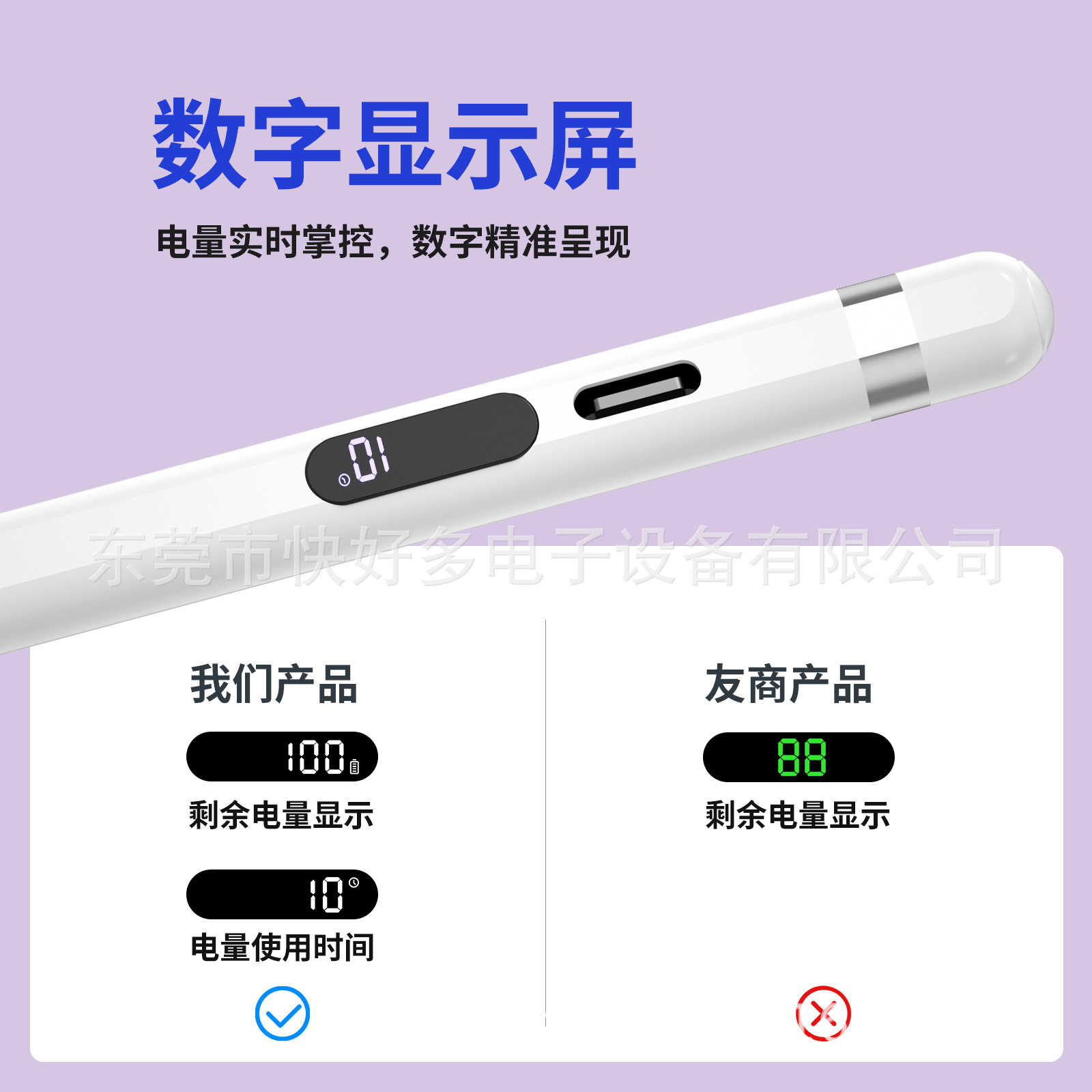 定制Applepencil同款电容笔适用苹果平板iPad蓝牙手势绘画手写笔