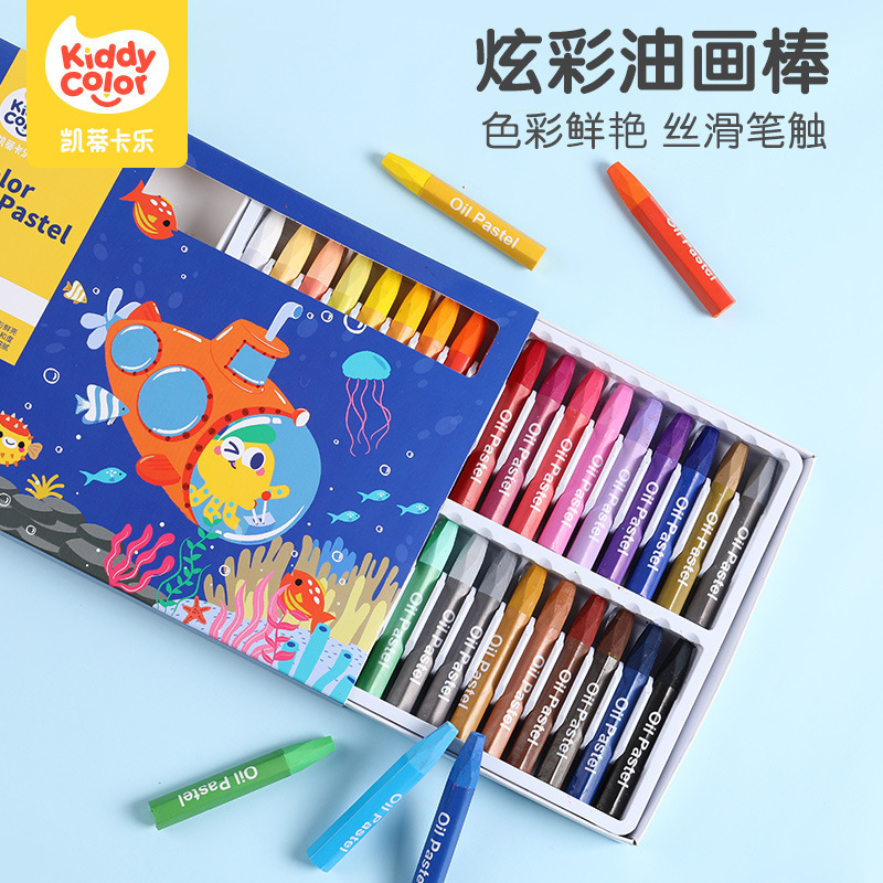 Katikale Children ' s 12/24-coloured six-bit painting stick kindergarten crayon baby graffiti brush training facility