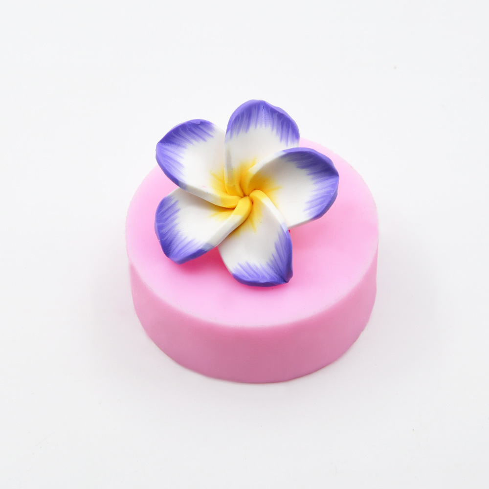 The sugar cake mold, the four-leaved flowers, the sugar silicone mold, the chocolate model F001.