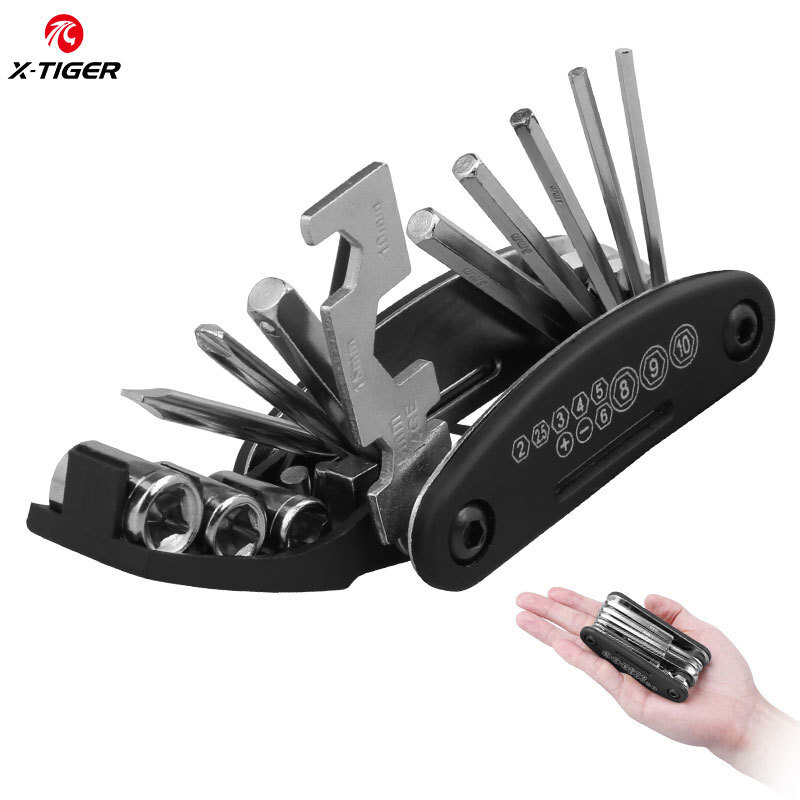 Portable vehicle repair tool for bicycle multifunctional tools