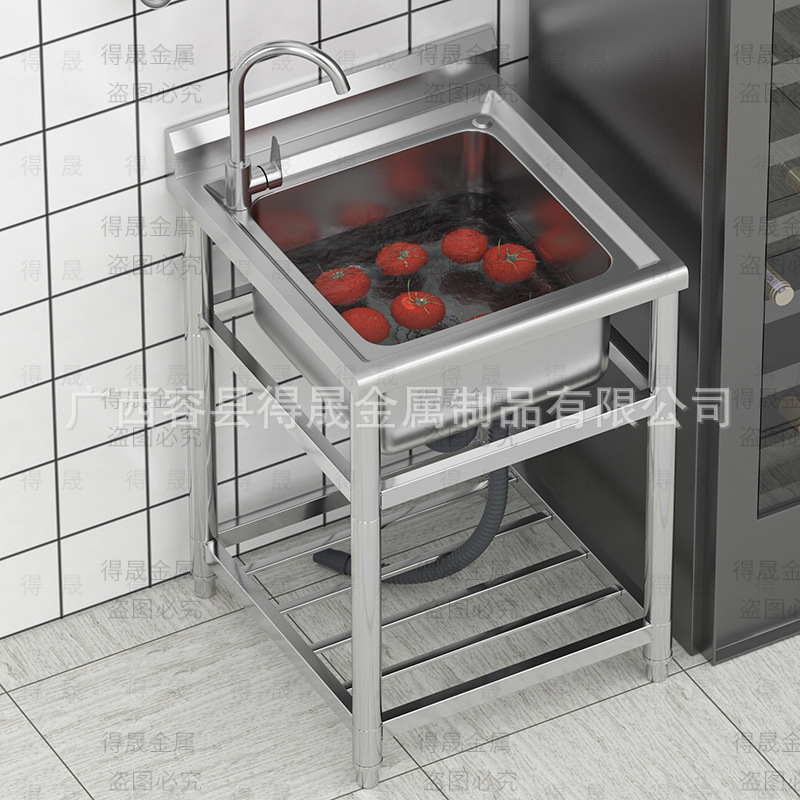 thương mại không rỉ thép chìm, một bồn rửa mặt xuống nhà hàng nhà bếp khách sạn